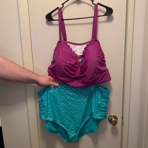 Disney little mermaid two piece swimsuit.